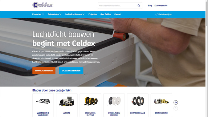 Nieuwe website Celdex