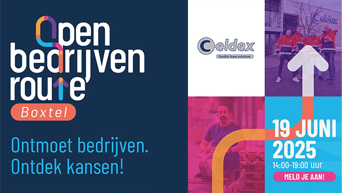 Celdex doet mee aan Open Bedrijven Route Boxtel op 19 juni.
