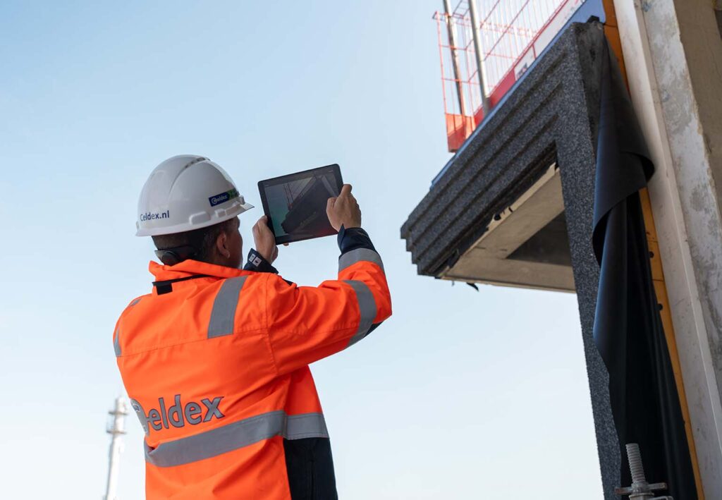 Kwaliteitscontrole bij project Edge in Eindhoven.