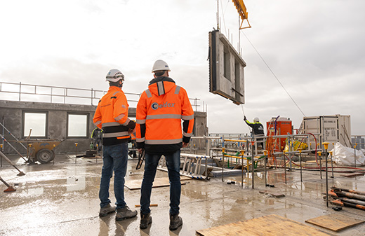 Sea Tower gevelelement met afdichting.