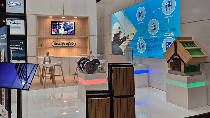 Celdex stand op Prefab vakbeurs 2026.